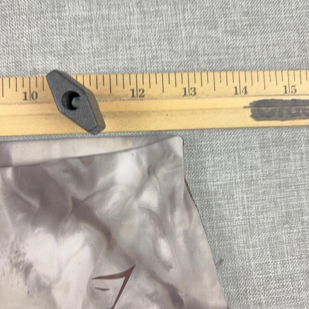 Gymshark Ori Leggings Womens XL Gray Cream Marble Print High Rise 7/8 Yoga - Picture 5 of 8